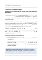 Vorschau - Arbeitsblätter - Arbeitsmaterial: Wirtschaftswachstum und das BIP (Textarbeit) - Deckblatt