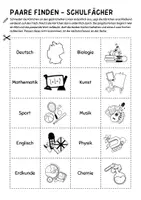 Vorschau - Spiele - Paare finden - Schulfächer (DaF/DaZ) - Seite 3