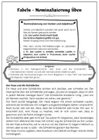 Vorschau - Arbeitsblätter - Nominalisierung | Fabeln - Seite 1