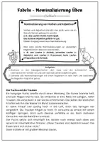 Vorschau - Arbeitsblätter - Nominalisierung | Fabeln - Seite 3