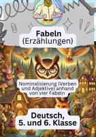 Vorschau - Arbeitsblätter - Nominalisierung | Fabeln - Deckblatt