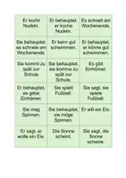 Vorschau - Spiele - Grammatikspiel: Merk's dir! - Konjunktiv I - Seite 1
