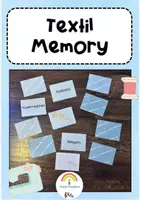 Vorschau - Mal- und Bastelvorlagen - Textil Memory - Spiel - Deckblatt