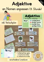 Vorschau - Stundenentwürfe - Adjektive: an Nomen anpassen (9. Stunde) - Deckblatt
