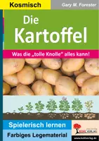 Vorschau - Unterrichtsreihen - Die Kartoffel Legematerial Montessori | Legestern, Geschichte, Anbau, Ernte, Sorten, Kartoffelgerichte, Kartoffelkönig | Sachunterricht Biologie Klasse 3-8 Farbdruck - Deckblatt