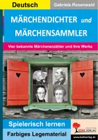 Vorschau - Unterrichtsreihen - Märchendichter und Märchensammler – Vier bekannte Märchenerzähler und ihre Werke | Deutsch, Grundschule, Förderschule, Sekundarstufe I, Klasse 1–6 | Grimm, Andersen, Hauff, Bechstein, Legestern, Montessori - Deckblatt