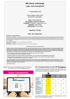 Vorschau - Unterrichtsreihen - Mit Jesus unterwegs – Bedeutende Stationen auf seinem Weg | Religion Sachunterricht Grundschule Förderschule Sekundarstufe I Klasse 3-10 | Jesus, Bibel, Legestern, Montessori, Farbdruck, Lege- und Lernmaterial - Seite 1