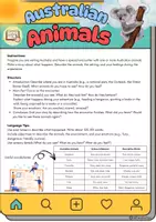 Vorschau - Arbeitsblätter - Australia animals Writing - Grade 9 - Deckblatt