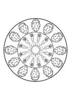 Vorschau - Mal- und Bastelvorlagen - Frühling Mandalas - Ausmalbilder - Seite 3