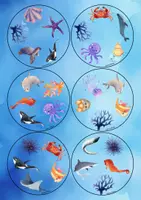 Vorschau - Stationenlernen - 🐳Unterwasser Finde den Zwilling "Spot it" Dobble® Sommer - Seite 2
