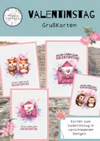 Vorschau - Arbeitsblätter - Valentinstags- Karten - Deckblatt
