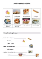Vorschau - Arbeitsblätter - Französisch: Materialpaket "Dans une boulangerie" - Deckblatt