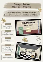 Vorschau - Spiele - Escape Room: Körperberechnung - Deckblatt