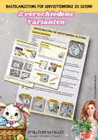 Vorschau - Mal- und Bastelvorlagen - Bastelanleitung für Serviettenringe zu Ostern aus Papier 2. bis 6. Klasse - Seite 1
