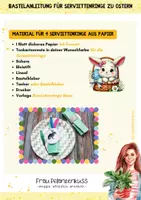 Vorschau - Mal- und Bastelvorlagen - Bastelanleitung für Serviettenringe zu Ostern aus Papier 2. bis 6. Klasse - Seite 3