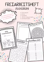 Vorschau - Spiele - Freiarbeitsheft - Fasching - Deckblatt