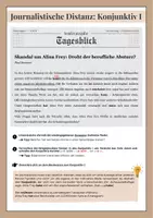 Vorschau - Arbeitsblätter - Unterrichtsstunde(n): Funktion des Konjunktiv I - Seite 1