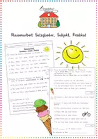 Vorschau - Klassenarbeiten - Grammatik / Satzglieder: Klassenarbeit (Subjekt & Prädikat) - Deutsch - Kl. 3/4 - Deckblatt