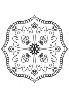 Vorschau - Mal- und Bastelvorlagen - Karneval & Fasching Mandalas, zum ausmalen und kreativen Gestaltung - Seite 3