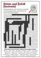 Vorschau - Arbeitsblätter - Daten und Zufall (Stochastik) - Suchsel - Wortsuchrätsel DAF/DAZ - Seite 2