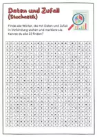 Vorschau - Arbeitsblätter - Daten und Zufall (Stochastik) - Suchsel - Wortsuchrätsel DAF/DAZ - Seite 3