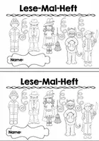 Vorschau - Arbeitsblätter - Lese-Mal-Heft (Fasching) - Seite 1
