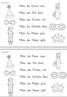 Vorschau - Arbeitsblätter - Lese-Mal-Heft (Fasching) - Seite 2