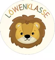 Vorschau - Mal- und Bastelvorlagen - Löwenklasse- Buttonvorlagen 4er-Set - Seite 2