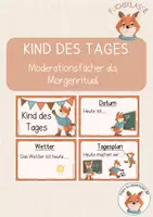 Vorschau - Poster - Fuchsklasse- Kind des Tages (Schilder + Moderationsfächer) - Deckblatt