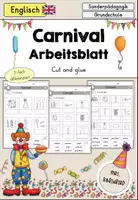 Vorschau - Arbeitsblätter - Carnival (Fasching, Karneval) Arbeitsblatt differenziert - Englisch - Deckblatt