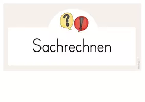 Vorschau - Poster - Sachrechnen / Sachaufgaben LUFRA - Aushang und Merkblatt (beige) - Seite 3