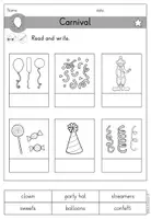 Vorschau - Arbeitsblätter - Carnival (Fasching, Karneval) Arbeitsblatt differenziert - Englisch - Seite 2