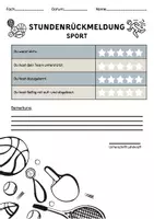 Vorschau - Arbeitsblätter - Stundenzeugnis / Stundenrückmeldung / Rückmeldebogen - Seite 3