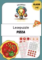 Vorschau - Spiele - Sinnentnehmendes Lesespiel "Lesepuzzle - Pizza" - Deckblatt