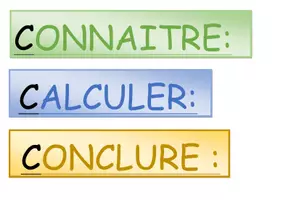 Aperçu - Affichage - Etapes de résolution d'un calcul (règle des 4C) - Page 2
