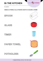 anteprima - Esercizi - Oggetti in Cucina - Kitchen tools / Inglese Beginner - Pagina 2