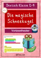 Vorschau - Text - Die magische Schneekugel – Vorlesetheater für den Deutschunterricht (Klasse 2–4) - Deckblatt
