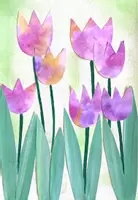 Vorschau - Mal- und Bastelvorlagen - Tulpenfeld / Kunstprojekt im Frühling - Seite 3