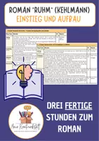 Vorschau - Stundenentwürfe - Materialpaket zum Roman "Ruhm" - Seite 1