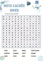 anteprima - Esercizi - L' HIVER - Inverno - Francese - Pagina 1