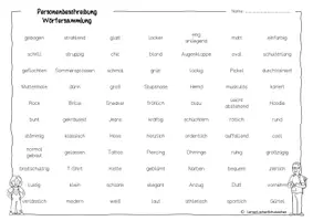 Vorschau - Arbeitsblätter - Personenbeschreibung – Wortschatztraining mit Spielen & Übungen - Seite 3