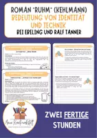 Vorschau - Stundenentwürfe - Roman Ruhm: Identität und Technologie - Deckblatt