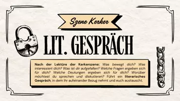 Vorschau - Arbeitsblätter - Goethes Faust: Szene Kerker (literarisches Gespräch) - Deckblatt