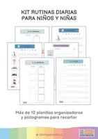 Vista previa - Hojas de trabajo - Kit rutinas diarias para niños y niñas - Portada