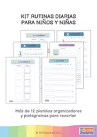 Vista previa - Hojas de trabajo - Kit rutinas diarias para niños y niñas - página 1