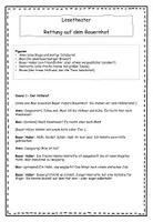 Vorschau - Arbeitsblätter - Lesetheater / Rollenspiel: "Rettung auf dem Bauernhof" (3.-5. Klasse; Leseförderung; DaZ-geeignet) - Deckblatt