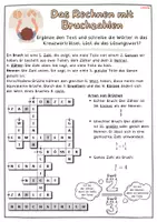 Vorschau - Arbeitsblätter - Bruchzahlen Kreuzworträtsel und Eigenschaften DAF DAZ DFU - Seite 2