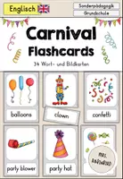 Vorschau - Präsentationen/Tafelbilder - Carnival (Fasching, Karneval) Bildkarten Flashcards Tafelmaterial - Englisch - Deckblatt
