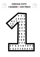anteprima - Esercizi - DISCRIMINAZIONE DEI NUMERI 1-9 - Pagina 1