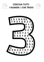 anteprima - Esercizi - DISCRIMINAZIONE DEI NUMERI 1-9 - Pagina 3